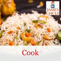 Domestic cook Mrs. Jharna Sarkar in Dhupguri